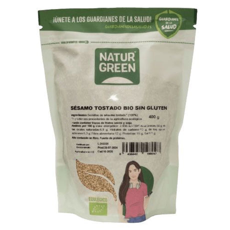 Semillas de Sésamo Tostado Bio · Naturgreen · 400 gramos