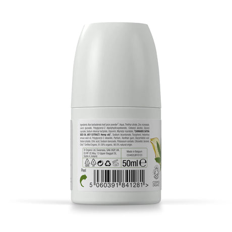 Desodorante Aceite de Cañamo · Dr Organic · 50 ml