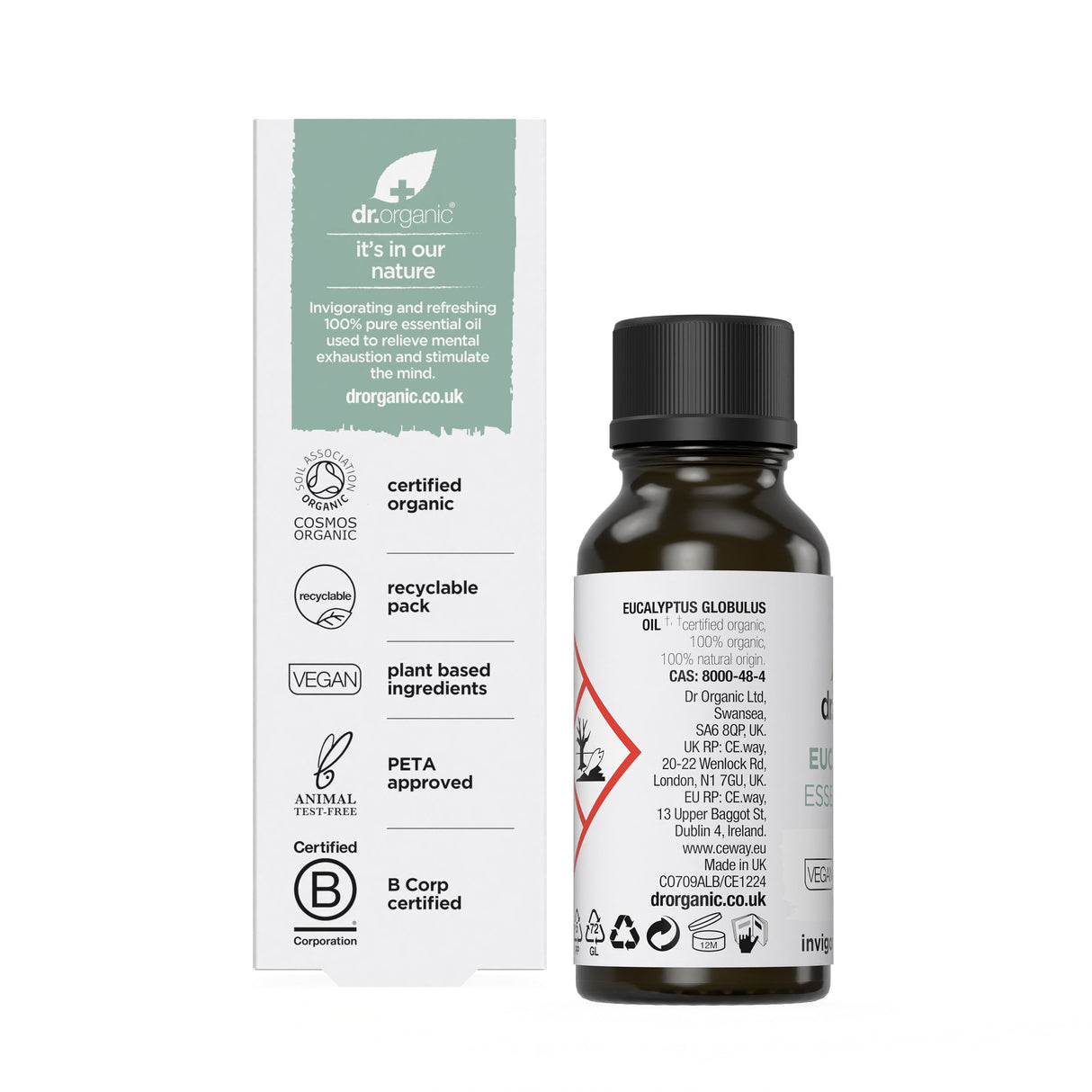Aceite Esencial de Eucalipto · Dr Organic · 10 ml