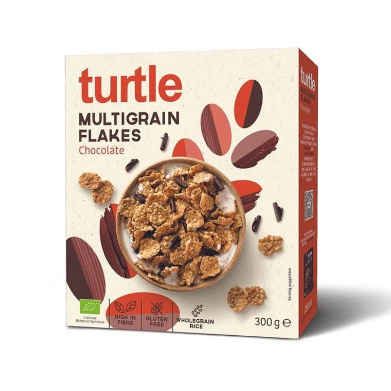 Copos de Cereales con Chocolate Negro · Turtle · 300 gramos