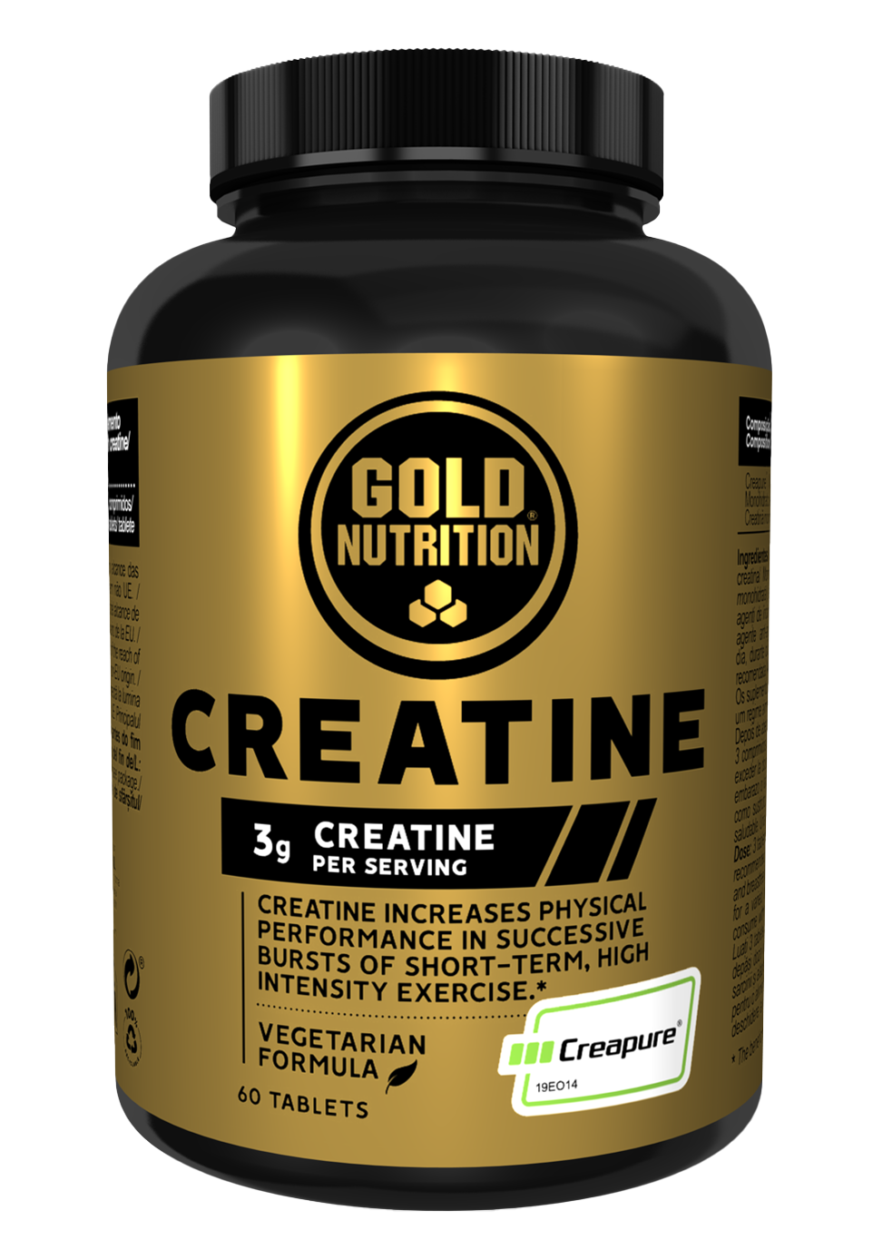 Creatine 1000 mg · Gold Nutrition · 60 cápsulas