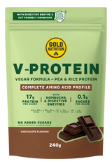 V-Protein Chocolate · Gold Nutrition · 240 gramos