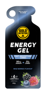 Energy Gel Frutos del Bosque · Gold Nutrition · 40 gramos