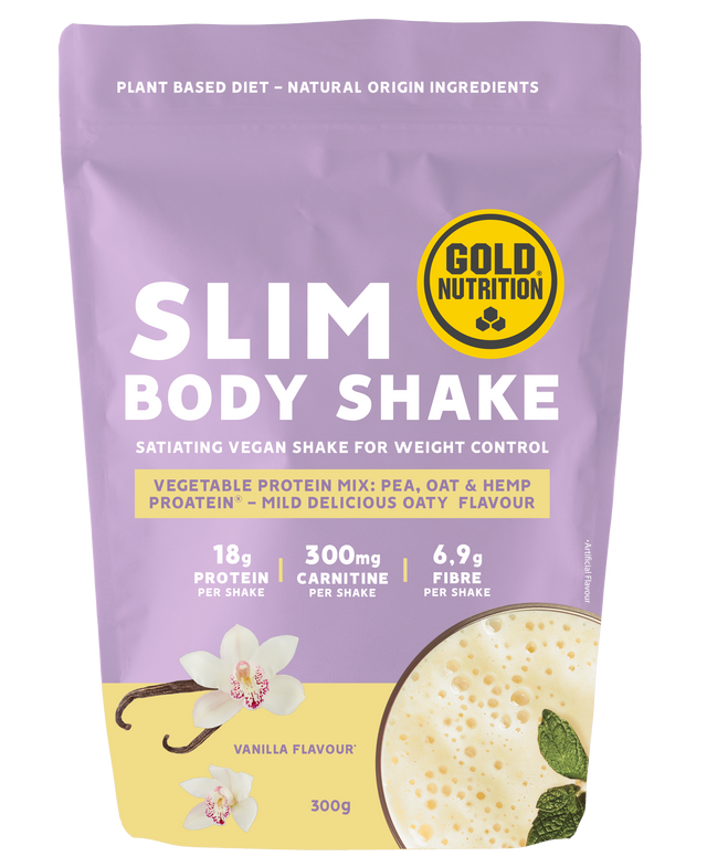 Slim Body Shake Vainilla · Gold Nutrition · 300 gramos