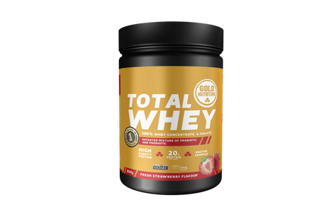 Total Whey Fresa · Gold Nutrition · 800 gramos