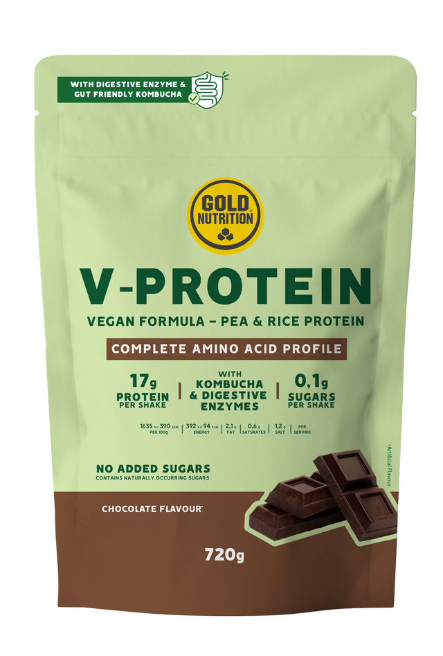 V-Protein Chocolate · Gold Nutrition · 720 gramos