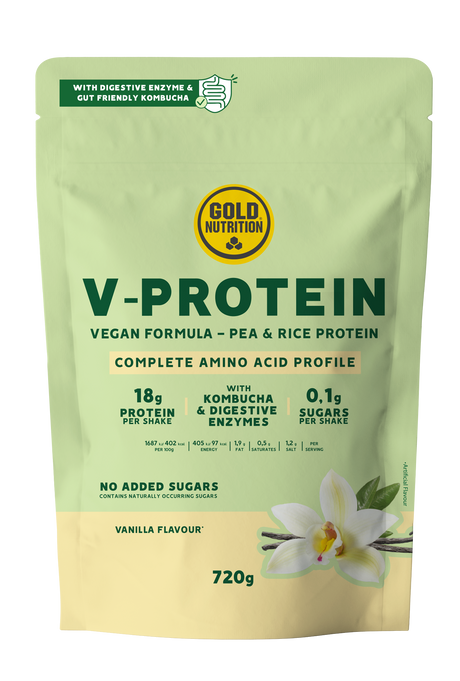 V-Protein Vanilla · Gold Nutrition · 720 gramos