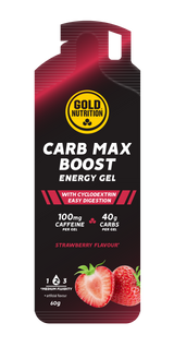 Carb Max Energy Gel Fresa · Gold Nutrition · 60 gramos