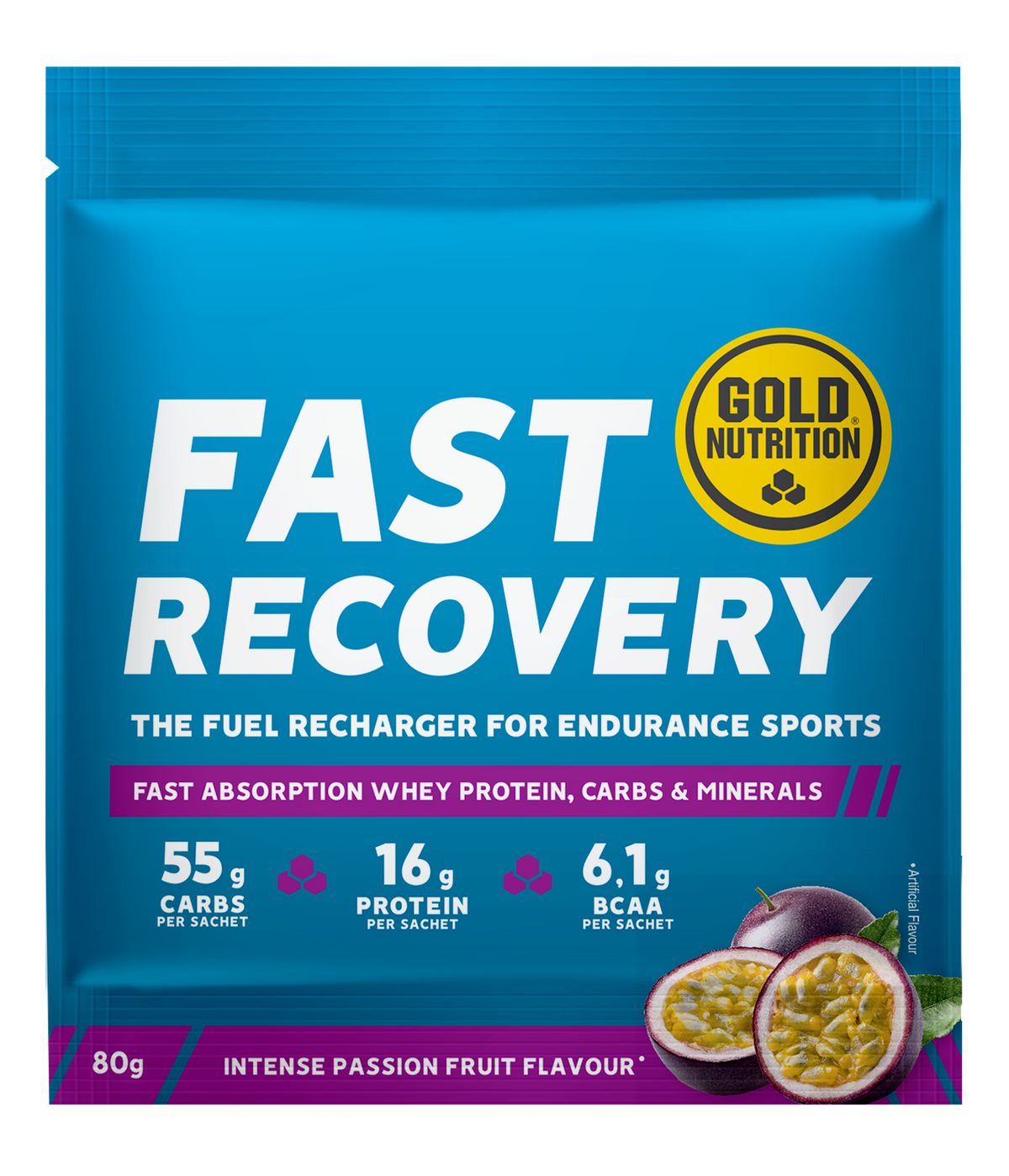 Fast Recovery Maracuyá Sachet · Gold Nutrition · 80 gramos