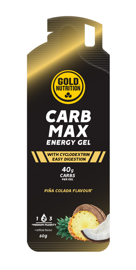 Carb Max Energy Gel Piña Colada · Gold Nutrition · 60 gramos