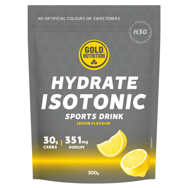 Hydrate Isotonic H30 Limón · Gold Nutrition · 500 gramos
