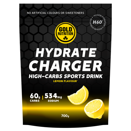 Hydrate Charger H60 Limón · Gold Nutrition · 700 gramos