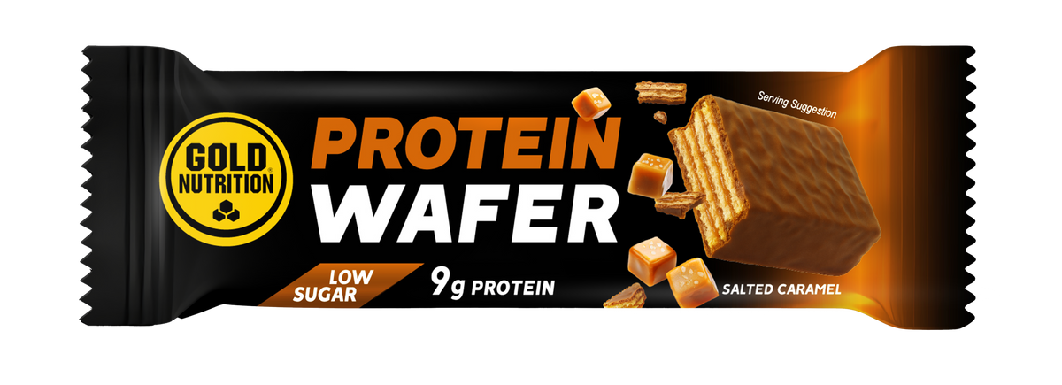 Protein Wafer Bar Caramelo Salado · Gold Nutrition · 30 gramos