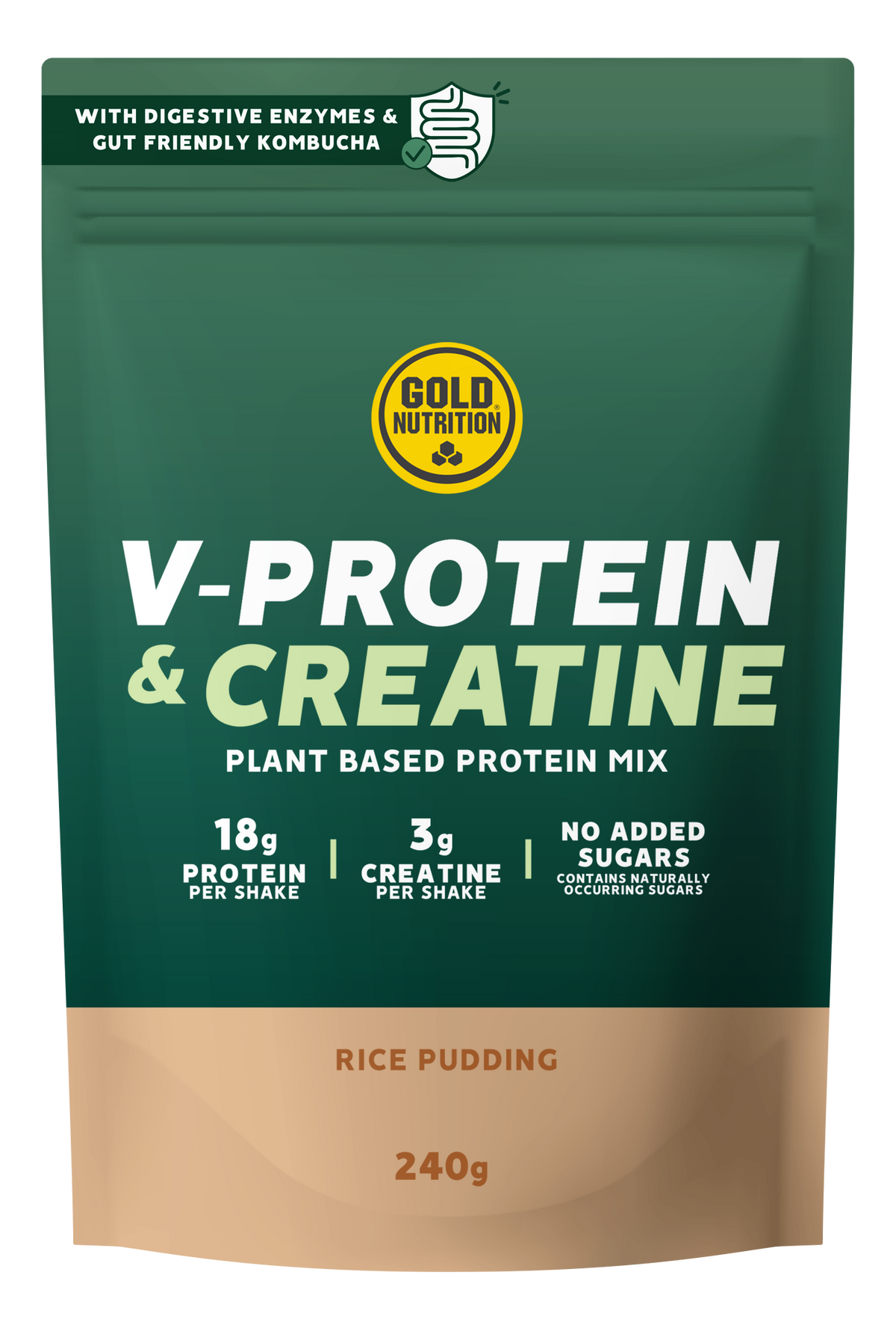 V-Protein + Creatine Rice Pudding · Gold Nutrition · 240 gramos