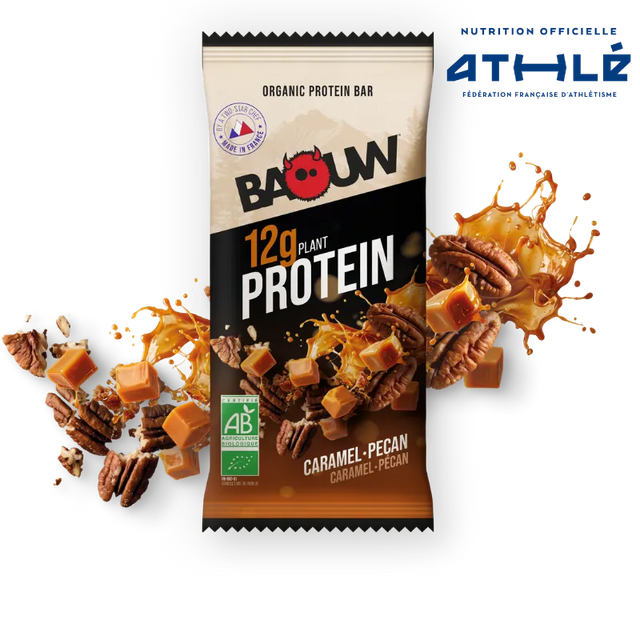 Barrita de Proteína Caramelo Nueces Pecanas Baouw