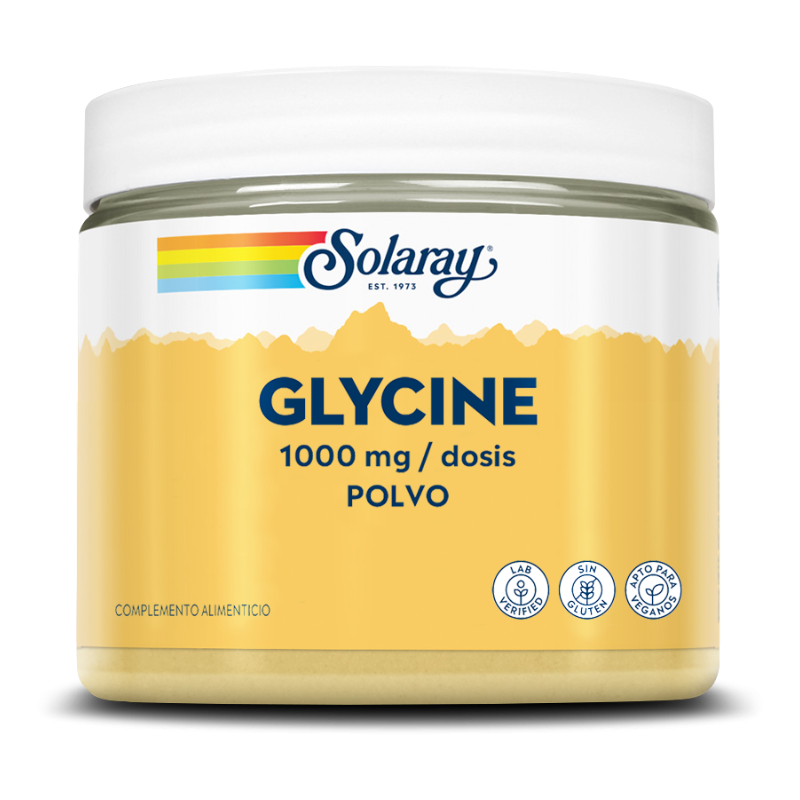 Glicina 1.000 mg · Solaray · 400 gramos