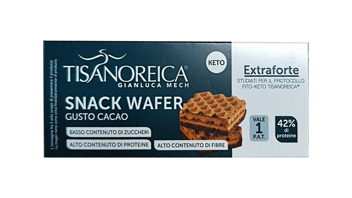 Snack Wafer Sabor Cacao · Tisanoreica · 36 gramos
