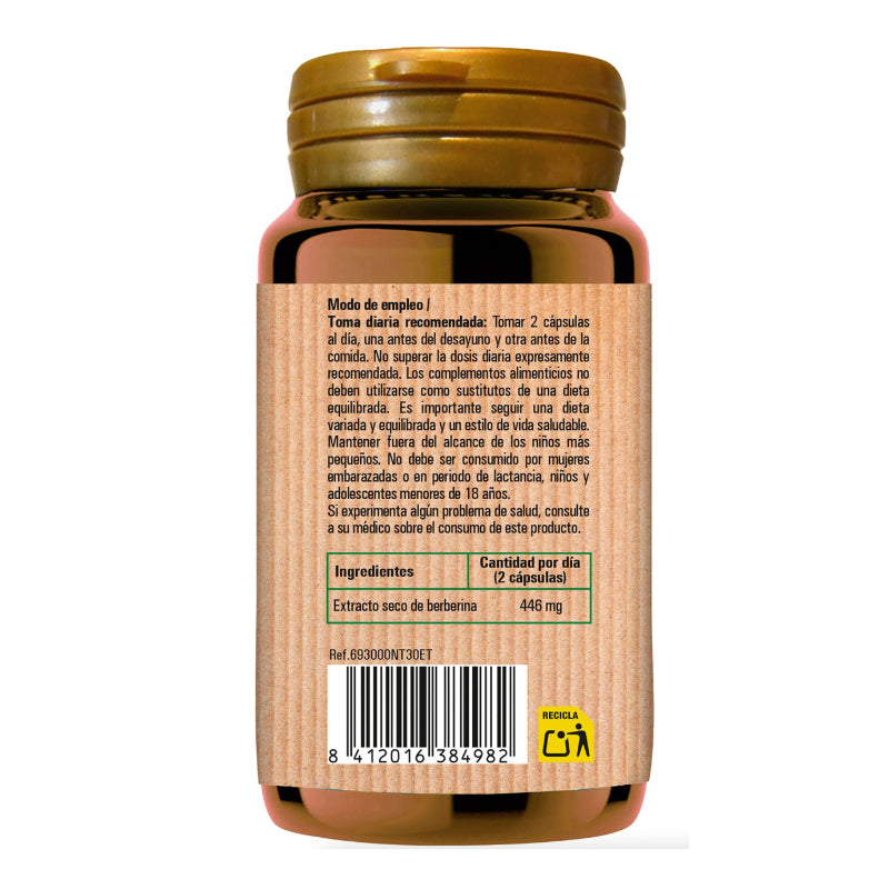 Berberina · NaturTierra · 30 cápsulas