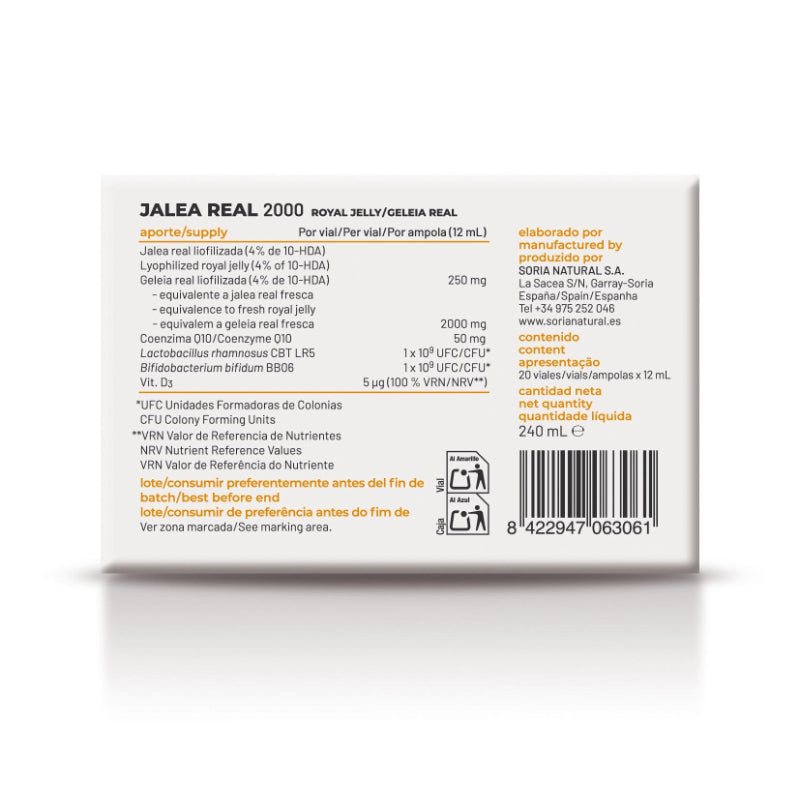 Jalea Real 2000 · Soria Natural · 20 viales