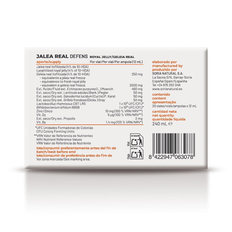 Jalea Real Defens · Soria Natural · 20 viales