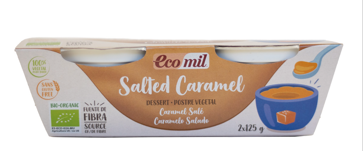 Postre de Caramelo Salado · Ecomil · 2x125 gramos