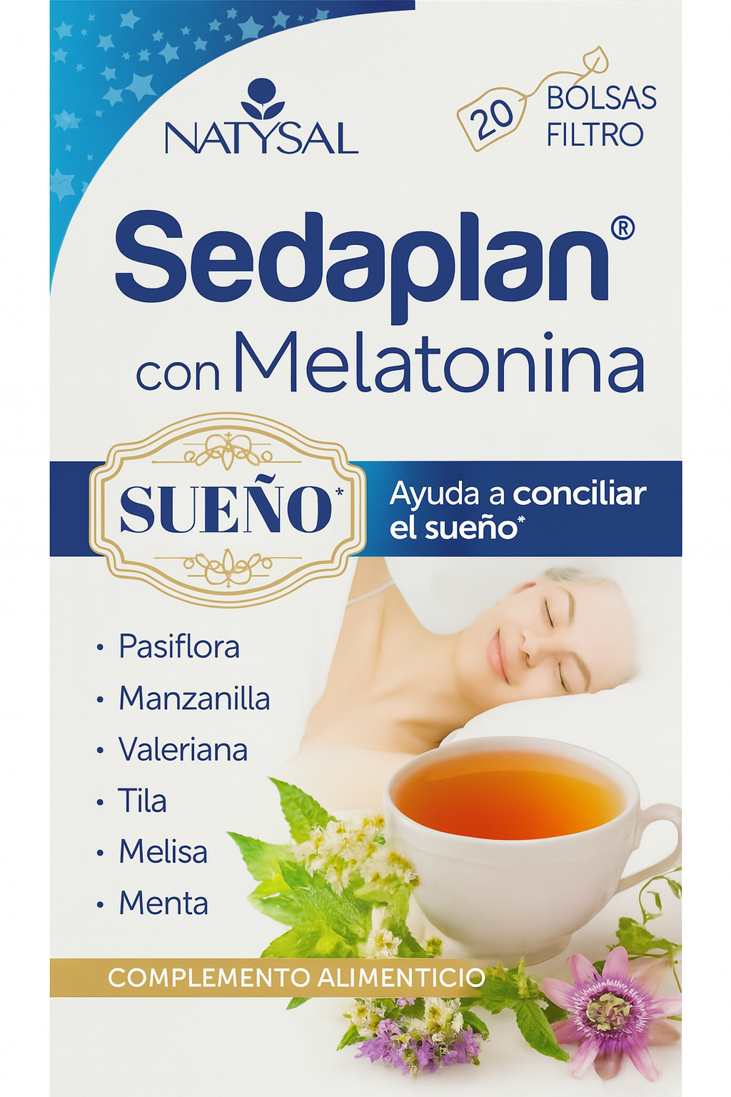Sedaplan con Melatonina · Natysal · 20 filtros