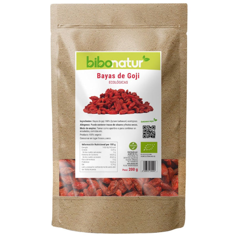 Bayas de Goji Eco · Bibonatur · 200 gramos