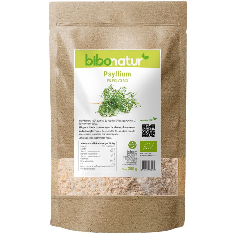 Psyllium en Polvo Bio · Bibonatur · 200 gramos