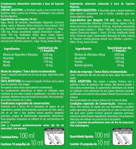 Alcachofa con Hinojo · Health4U · 10 ampollas