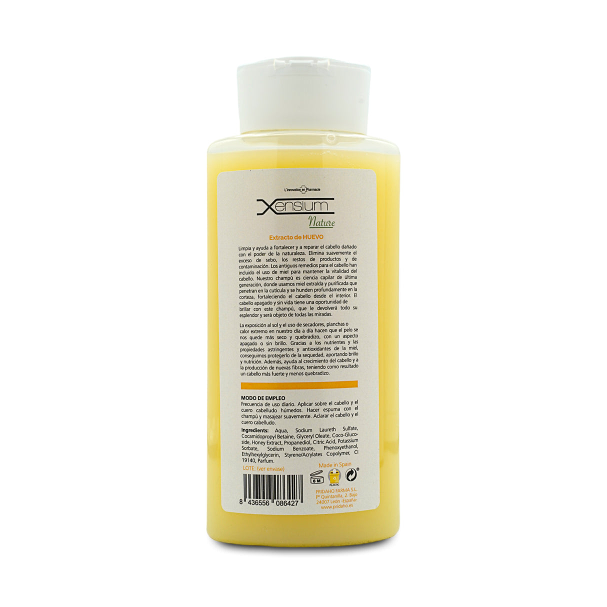 Champú de extracto de Huevo · Xensium · 500 ml