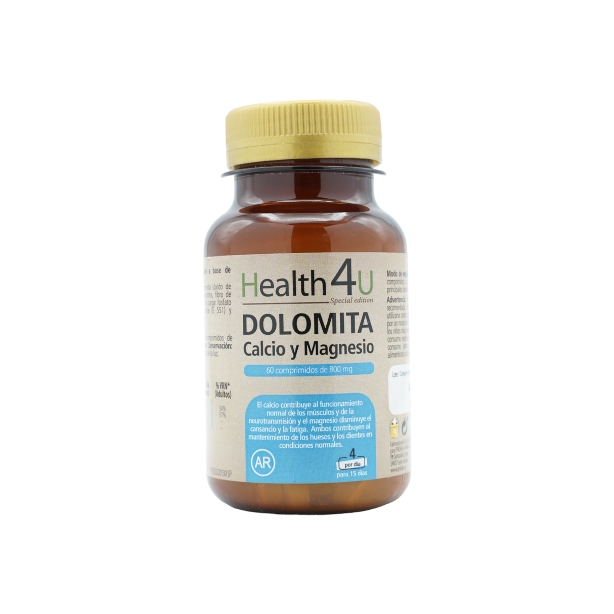 Dolomita, Calcio y Magnesio Edición Especial · Health4U · 60 comprimidos