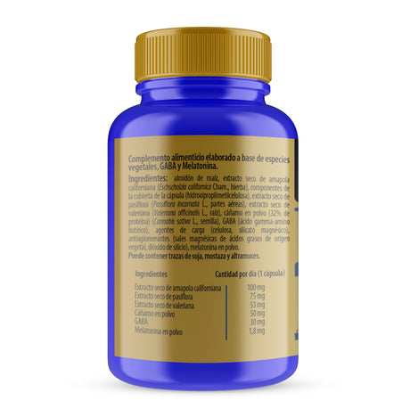 Melatonina + Cáñamo · Sanon · 60 cápsulas