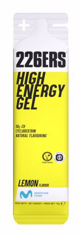 High Energy Gel: Sabor Limón · 226ERS · 76 gramos