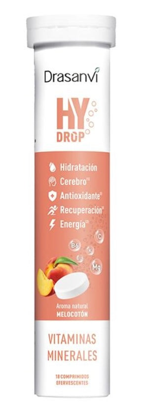 Hydrop Electrolitos Efervescentes Sabor Melocotón · Drasanvi · 18 comprimidos