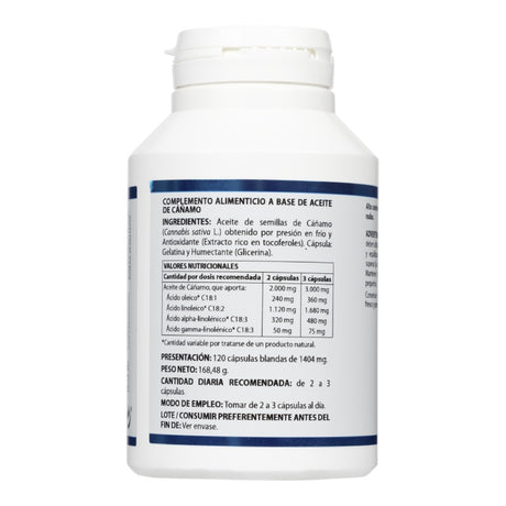 Aceite de Cáñamo 1.000 mg · Equisalud · 120 perlas