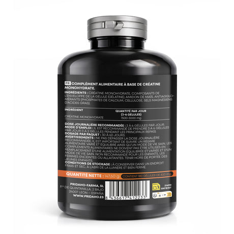 Creatina Monohidrato · Sanon Sport · 180 cápsulas