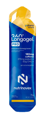 Longogel 360 Pro: Sabor Plátano · Nutrinovex · 75 gramos