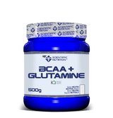 BCAA + Glutamina: Sabor Neutro · Scientiffic Nutrition · 500 gramos