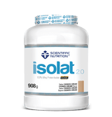 Isolat 2.0 Whey Protein: Sabor Cookies Cream · Scientiffic Nutrition · 908 gramos