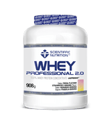 Whey Professional 2.0 Whey Protein: Sabor Fresa-Plátano · Scientiffic Nutrition · 908 gramos