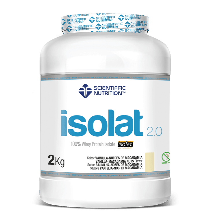 Isolat 2.0 Whey Protein: Sabor Vainilla-Nueces de Macadamia · Scientiffic Nutrition · 2 kg