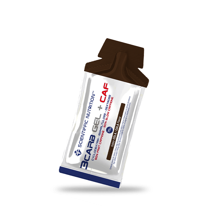 3Carb Gel + Cafeína: Sabor Cola · Scientiffic Nutrition · 75 gramos