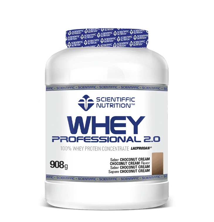 Whey Professional 2.0 Whey Protein: Sabor Choconut Cream · Scientiffic Nutrition · 908 gramos