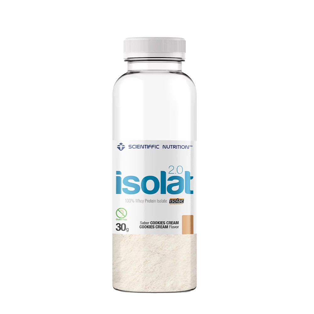 Isolat 2.0 Whey Protein: Sabor Cookies Cream · Scientiffic Nutrition · 30 gramos