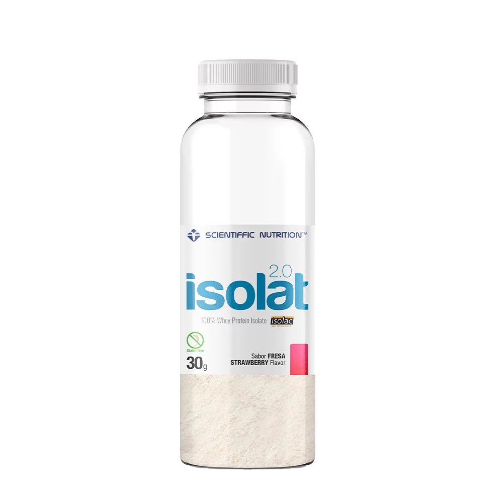 Isolat 2.0 Whey Protein: Sabor Fresa · Scientiffic Nutrition · 30 gramos