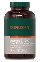 Vitamina C 1.000 (Complejo de Ascorbatos) · Bonusan · 180 comprimidos