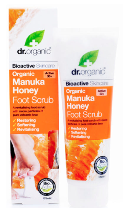 Exfoliante para Pies Miel de Manuka · Dr Organic · 125 ml