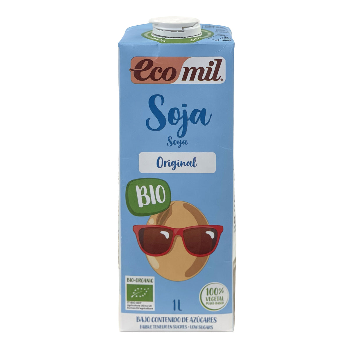 Bebida de Soja con Sirope de Agave Bio · Ecomil · 1 litro
