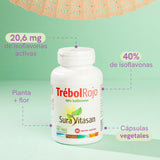 Trébol Rojo 40% · Sura Vitasan — infografía isoflavonas