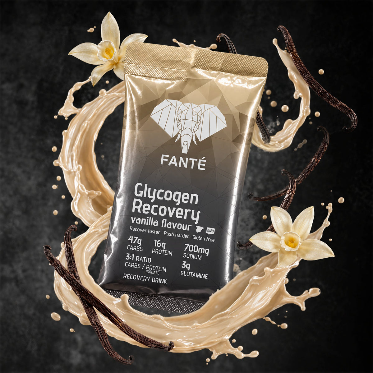 Glycogen Recovery Drink Monodosis Vainilla · Fanté · 70 gramos